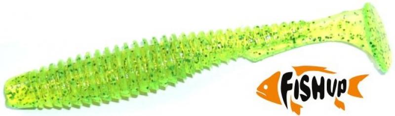 3.5" FishUp U-Shad - Flo Chartreuse Green | 026